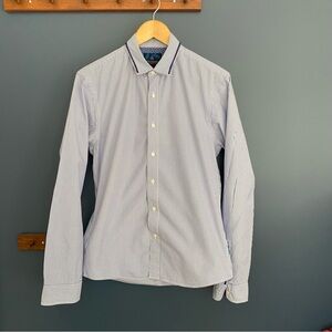 Scotch & Soda Women’s Pinstripe Shirt - Blue and White